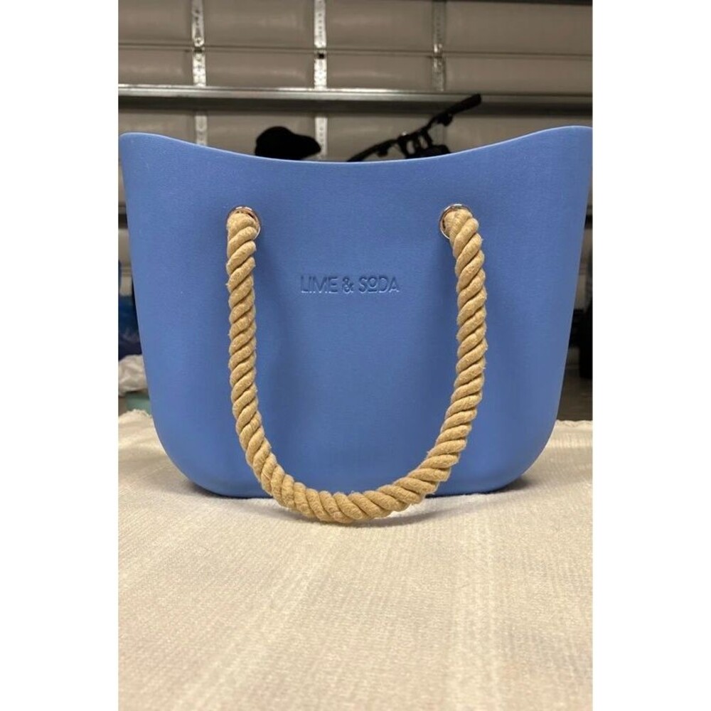 Lime & Soda nautical baby blue waterproof bag